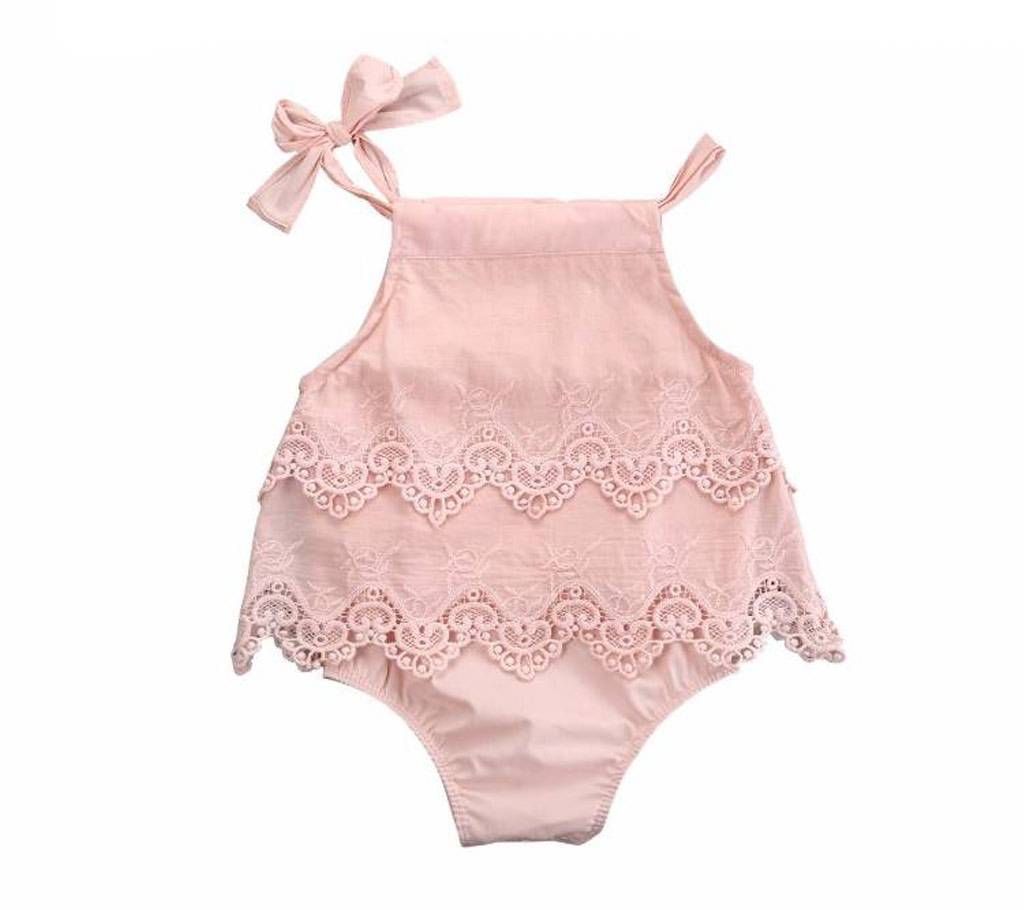 Princess Baby Girl Clothes Lace Ruffle Dress Summer Sleeveless Romper Dress