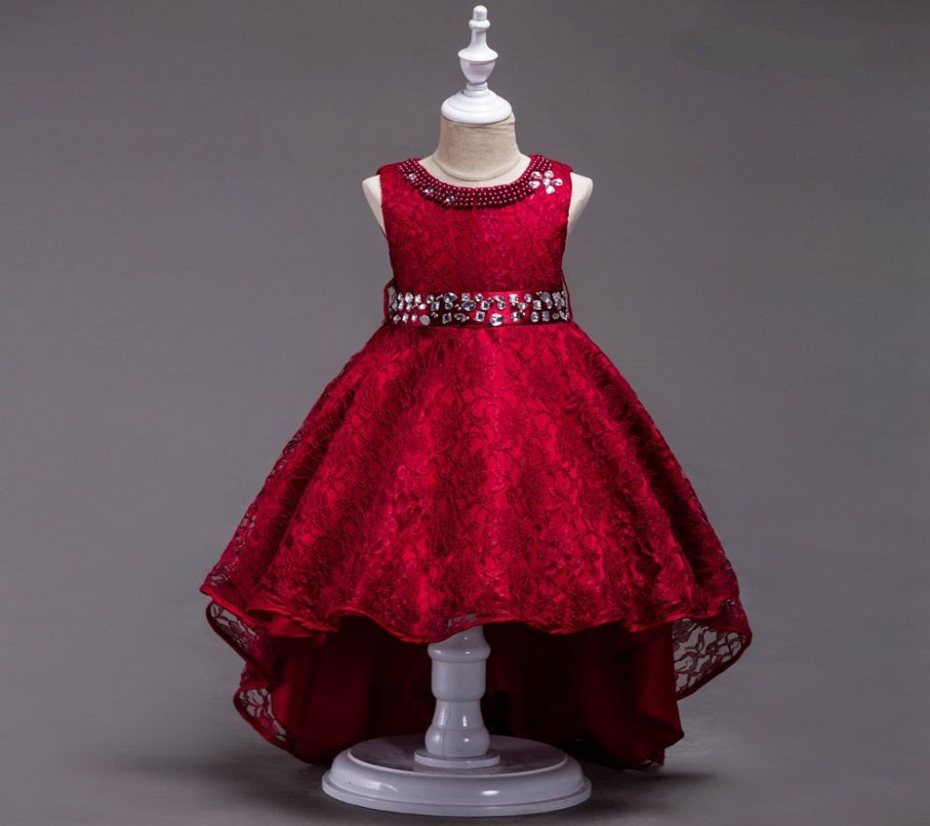 Party Dress- Red - AKD1718