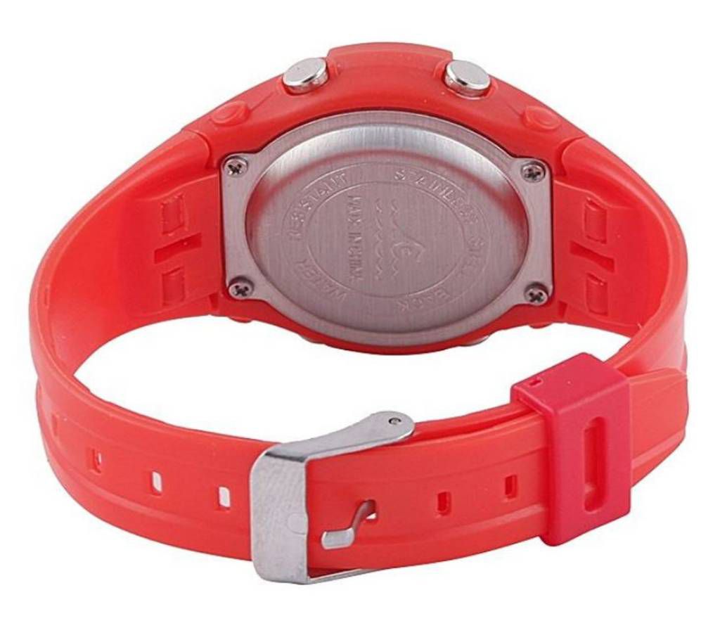 Rubber Digital Watch For Kids - Red 