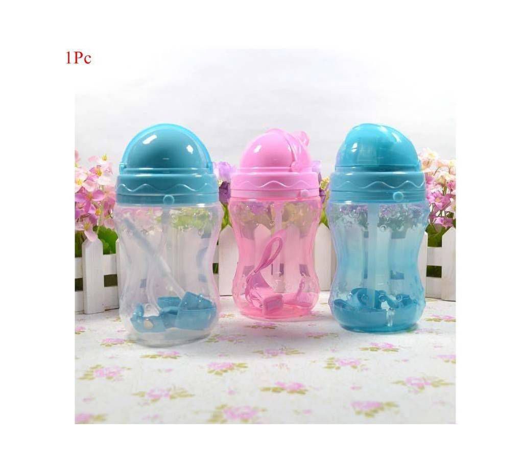 Straw Cup Child Plastic Leak-Proof Water Bottle