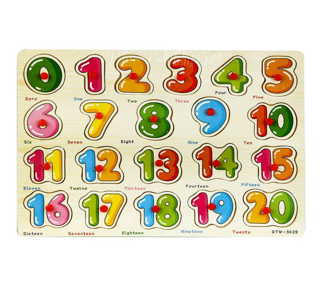 20 Numbers Puzzle Board