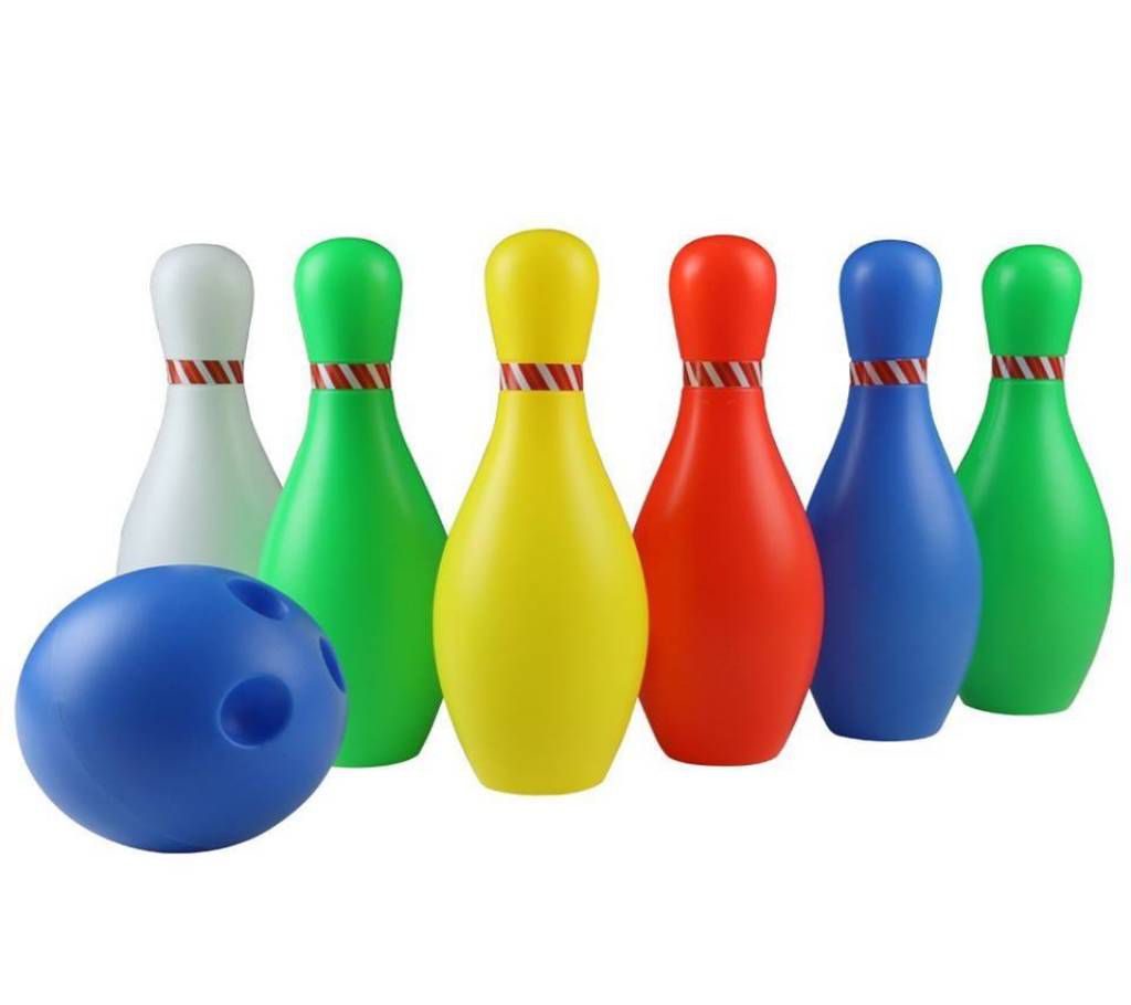 6 Cute Animal Bowling 1 Striking Ball Toy Set For Kids - Multi-color