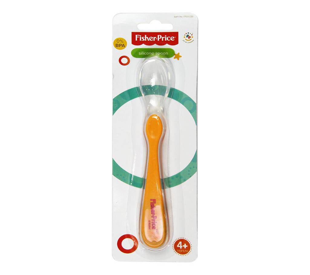 Fisher Price Yellow Silicone Spoon