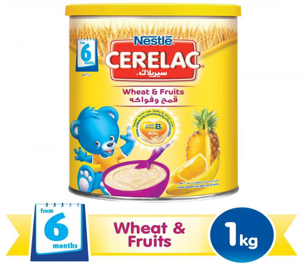 Nestle Cerelac Infant Cereal Wheat & Fruits - 1kg
