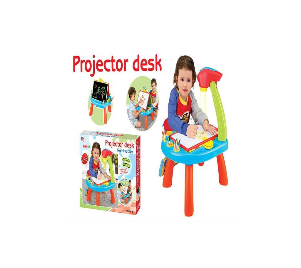Projector desk learning easel for kids
