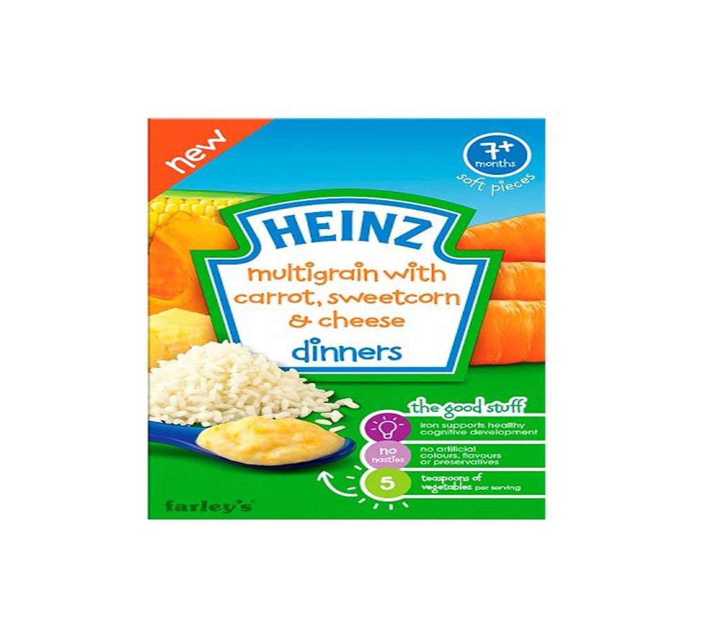 Heinz Multigrain with Carrot Sweetcorn and Cheese 7+ 100g  - UK