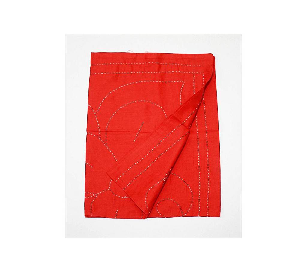 Red Cotton Katha for Baby