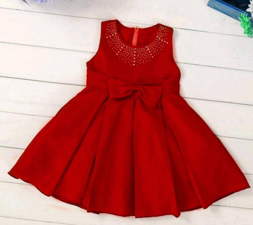Girl's red frock