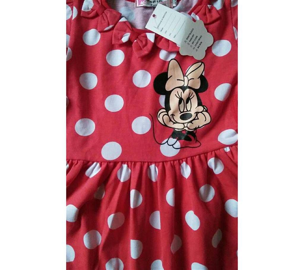 Mini mouse printed baby frock