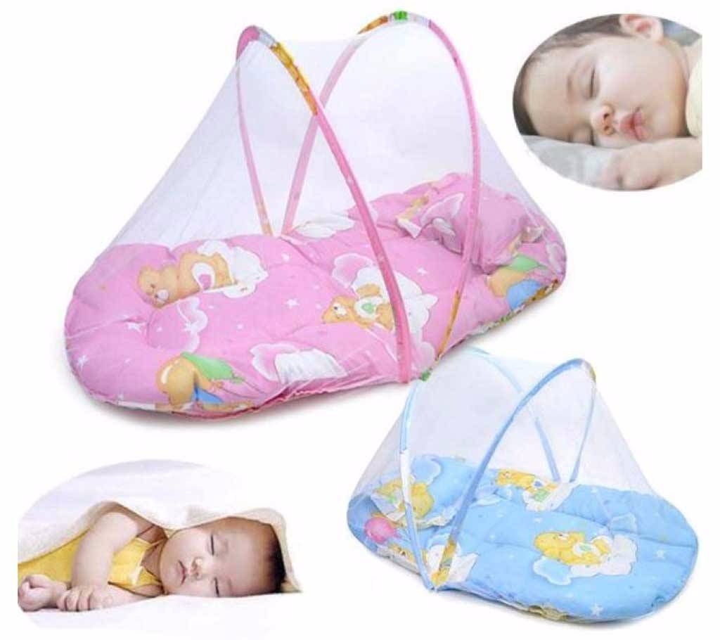 Pink Complete Soft Bed For Babies