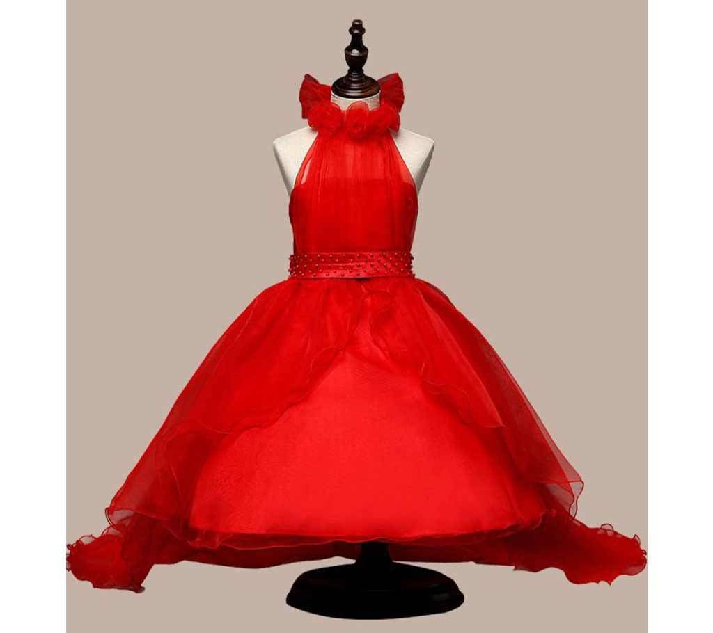 Party Dress-Red for 3 Years Old Girls  316-A T93I 4621 1A00-AKD1529-T93I 4621 1A00