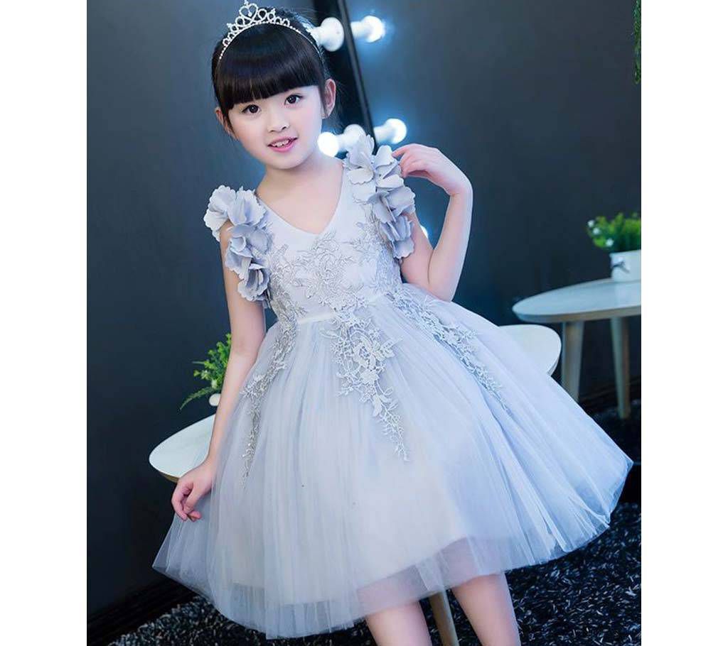 Baby Party Dress Grey