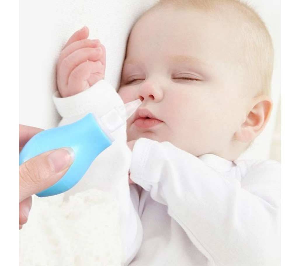 Silicone newborn baby nasal suction device