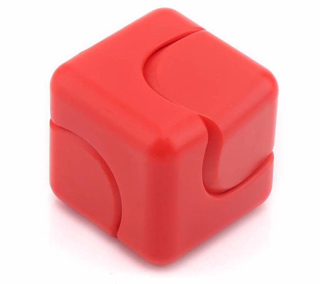 Cube Gyro Fidget Spinner stress reducer toy-Red