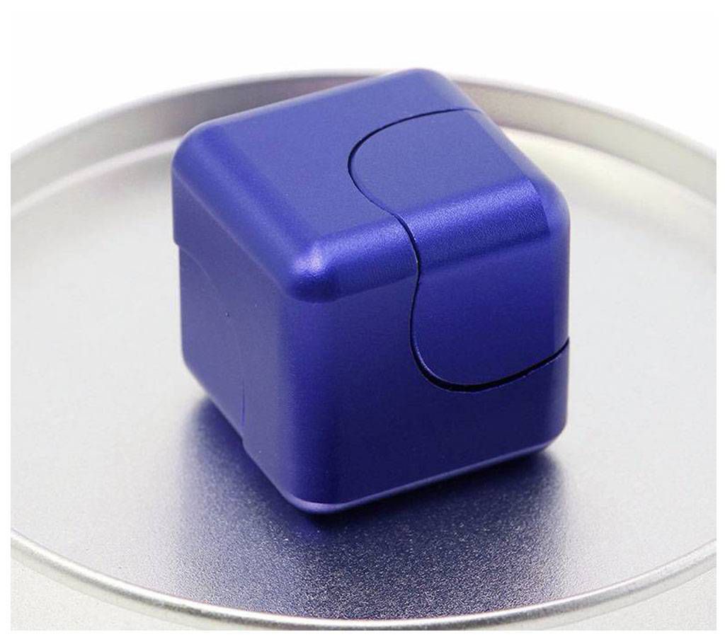 Cube Gyro Fidget Spinner stress reducer toy-Blue