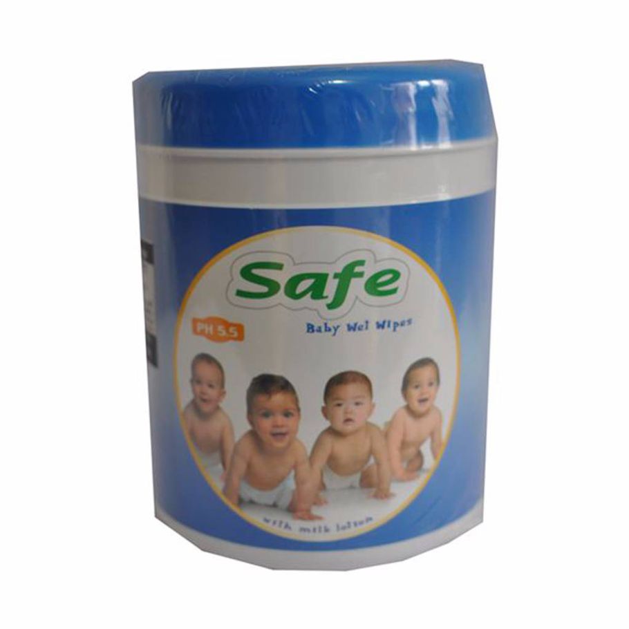 Safe Baby Wet Wipes Cylinder 180 pcs
