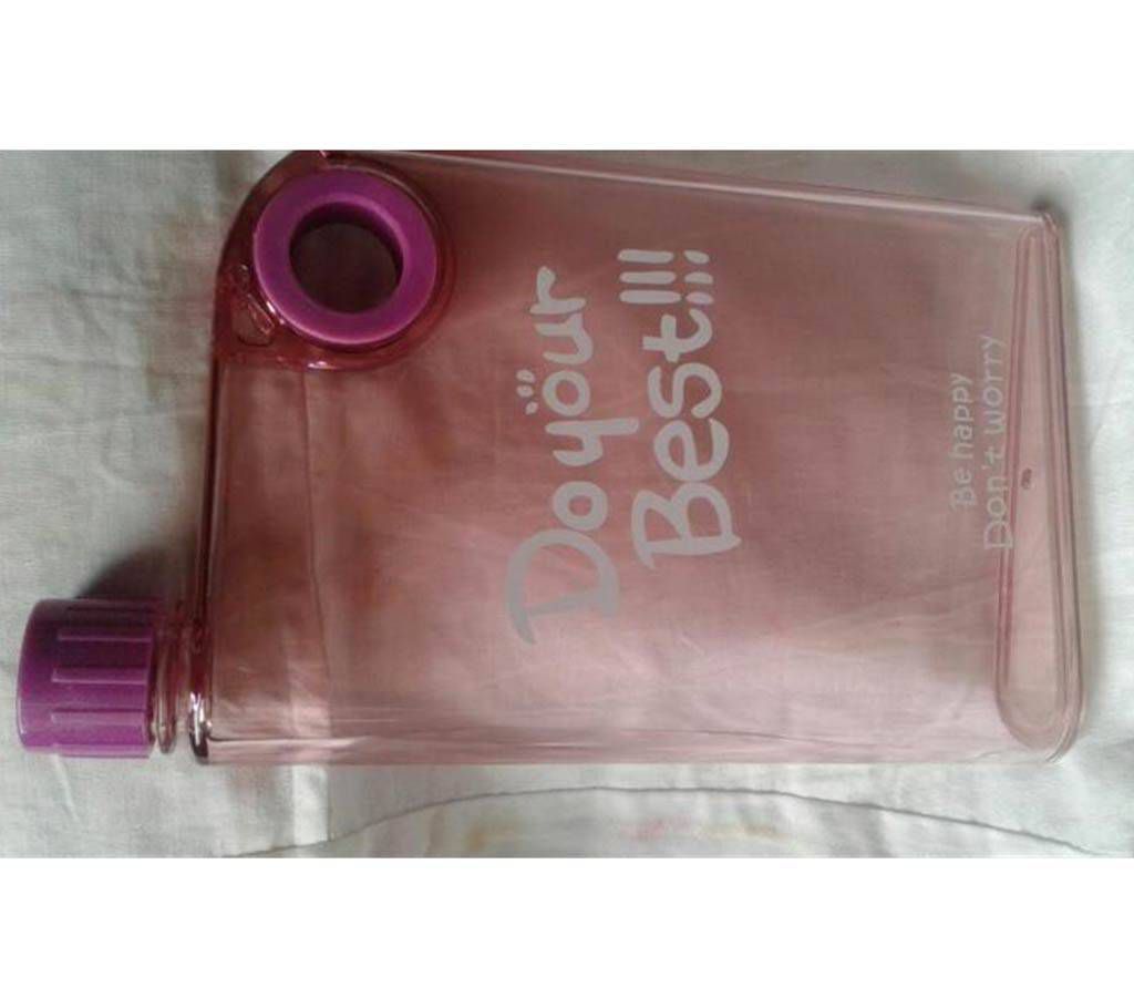 Note book portable water bottle
