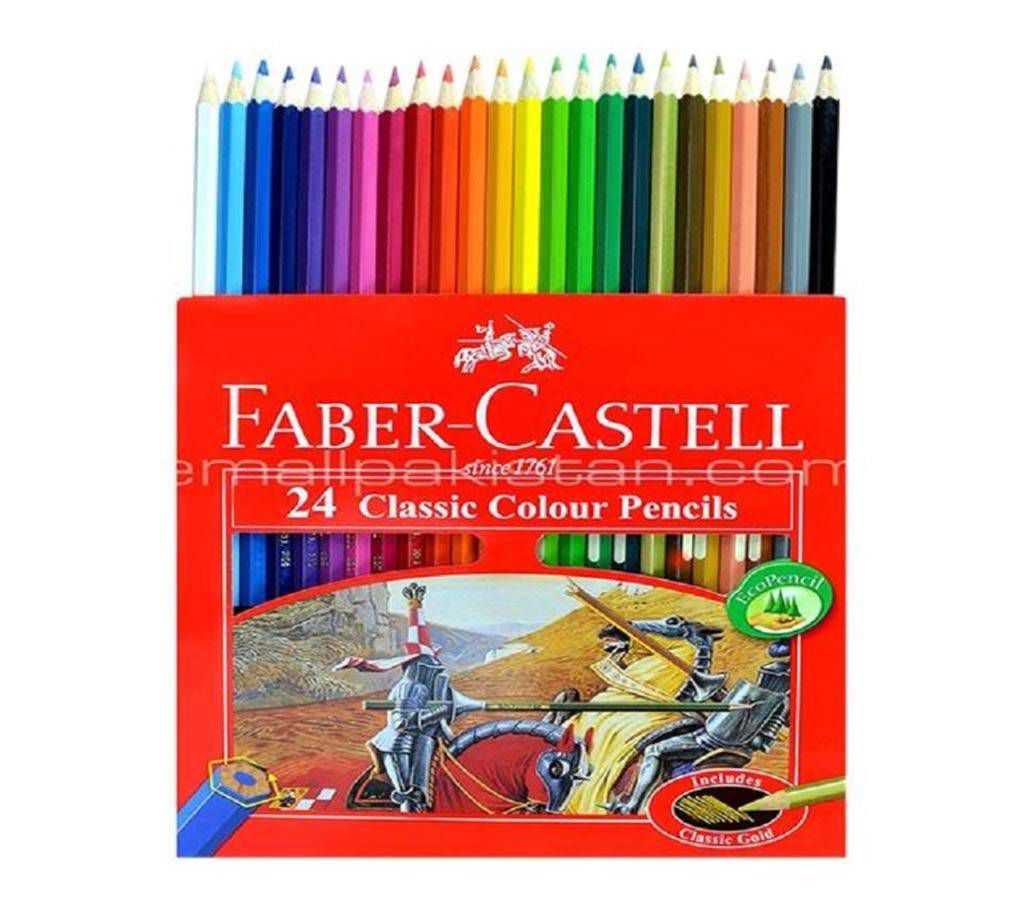 FABER CASTELL Classic Color Long Pencil-24 pcs