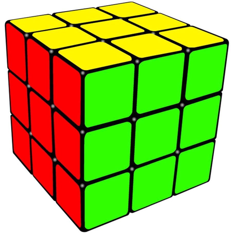 Кубик-Рубика 3х3 черно белый