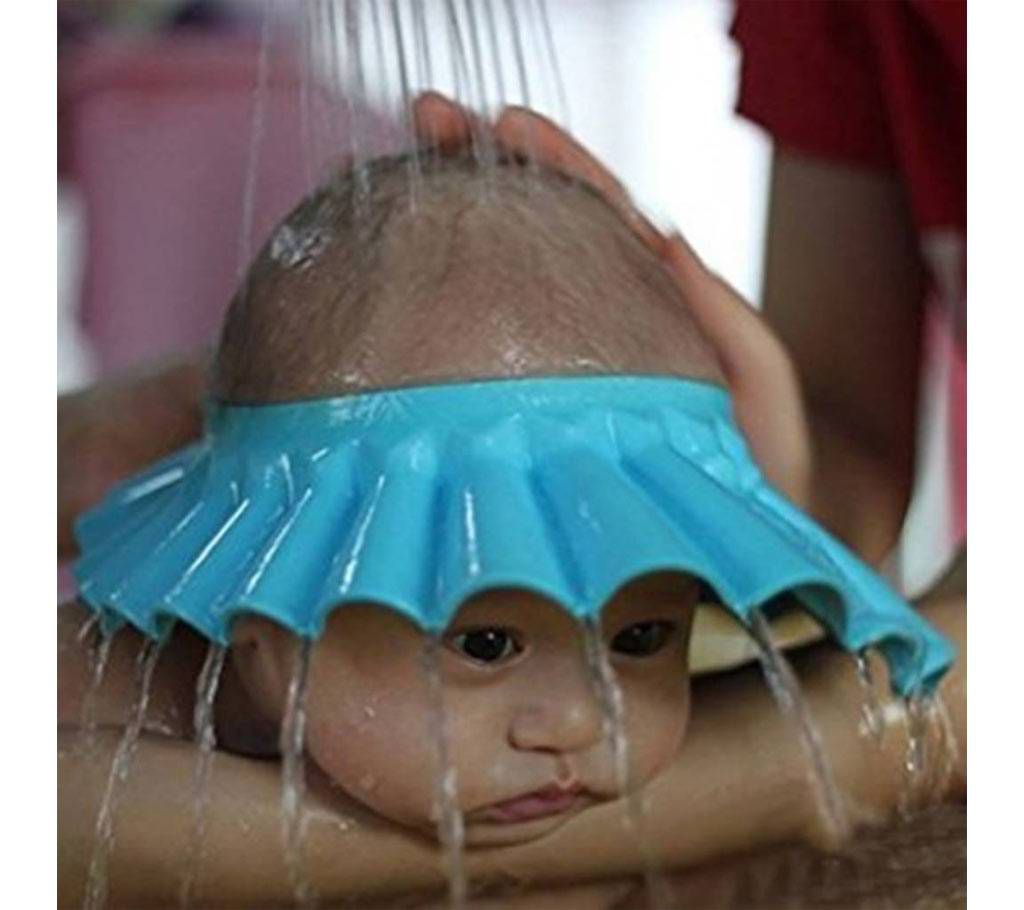 Baby shower cap-blue