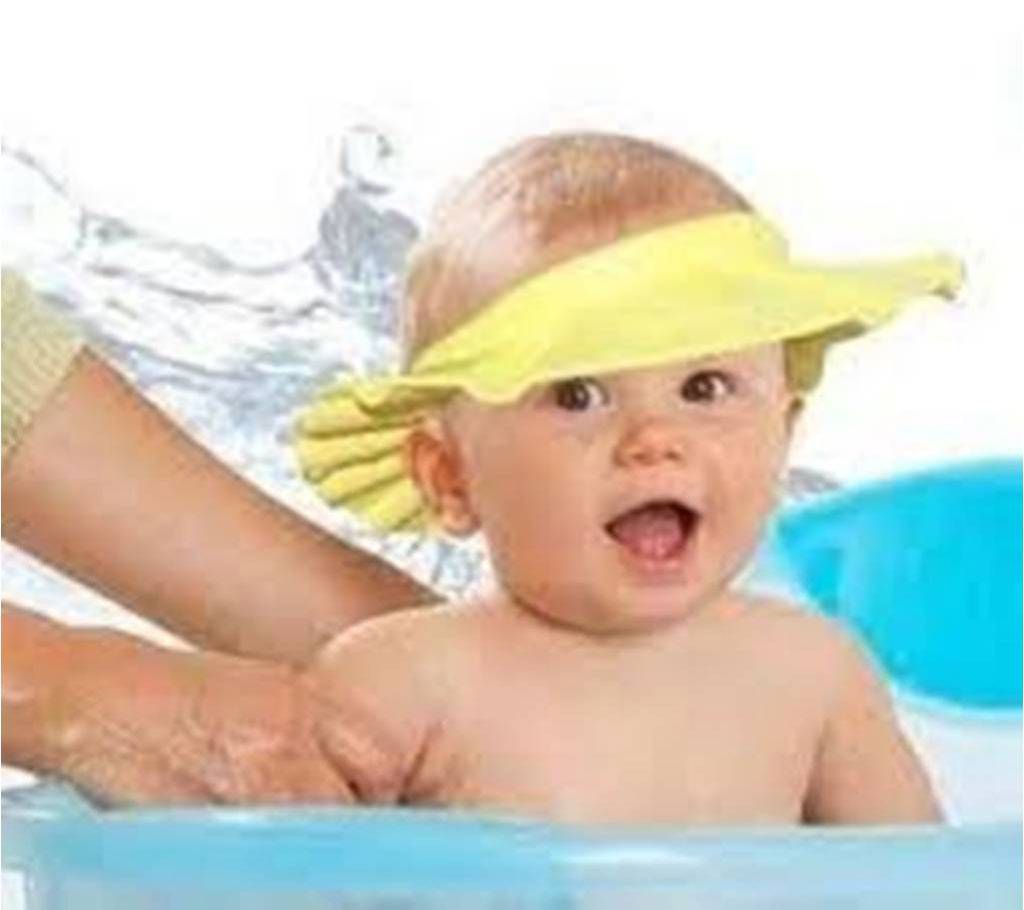 Baby shower cap-yellow