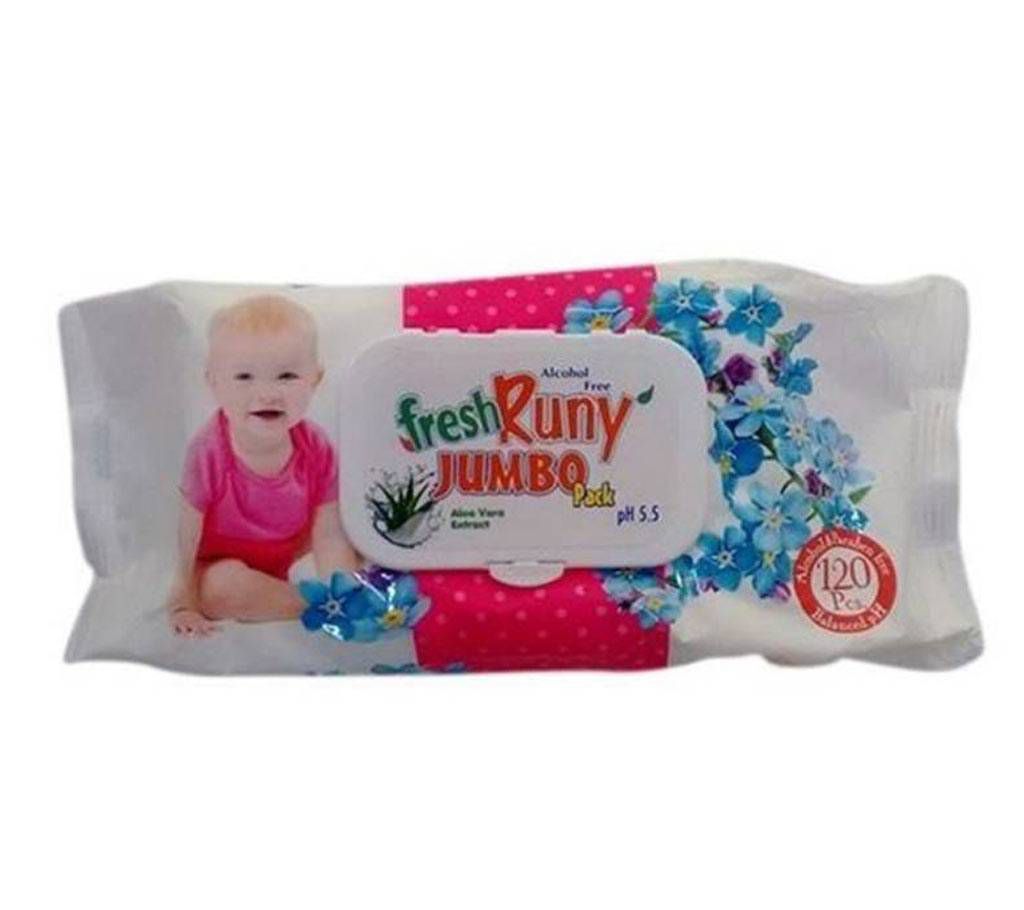 FRESH RUNNY baby wipes-120 pc