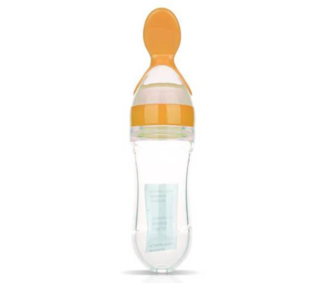 Infant Baby Training Silicone Baby Bottle Spoon