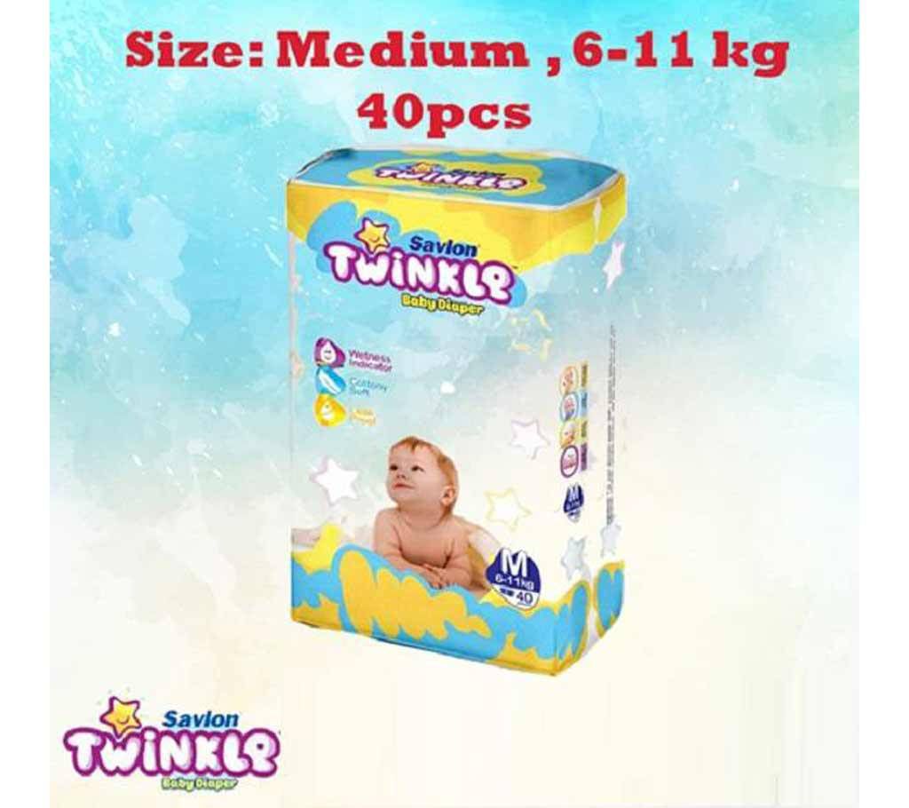 Twinkle Diaper M 6-11kg 40 Pcs