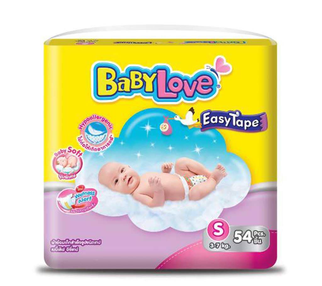 Baby Love -Easy Tape-Jumbo Pack-54pcs (3-7 kg)