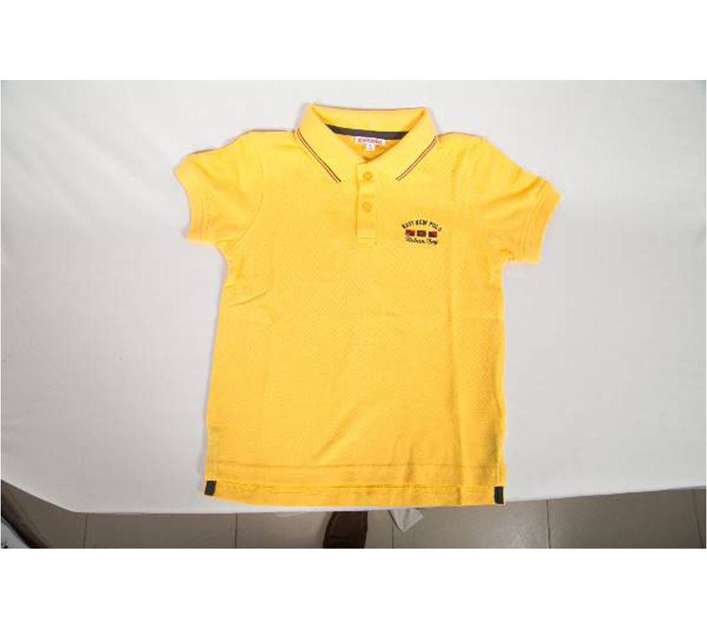 Half sleeve cotton polo shirt for baby boy