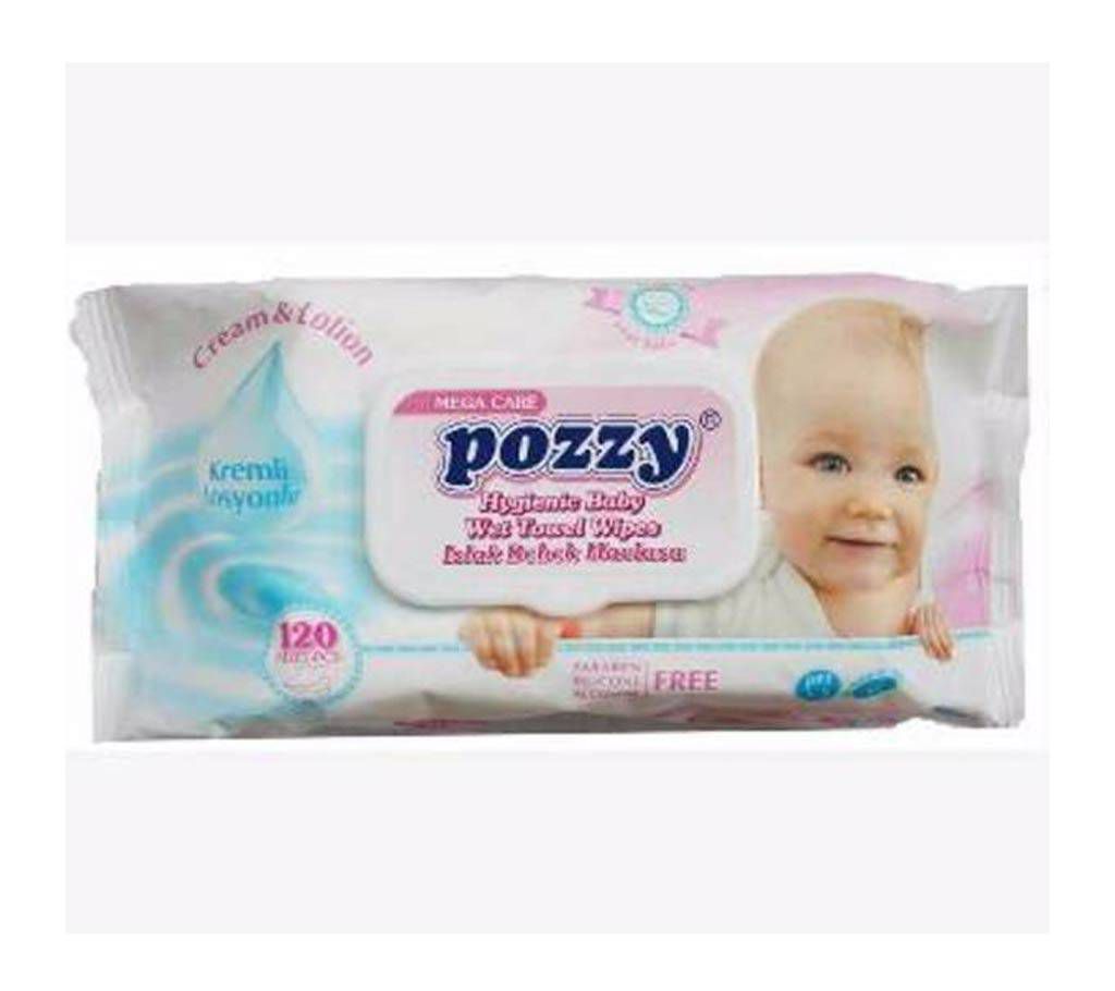 POZZY baby wipes- 120 pieces 