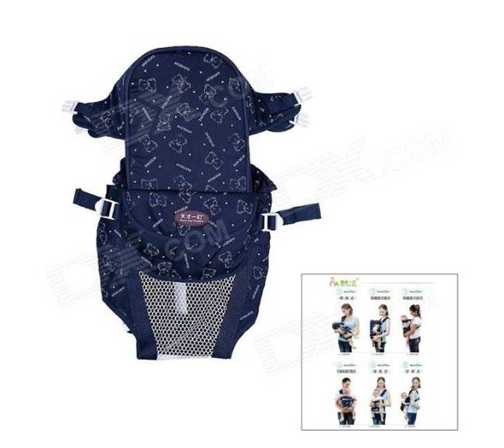 6-In-1 Comfortable Cotton Baby Carrier-Blue