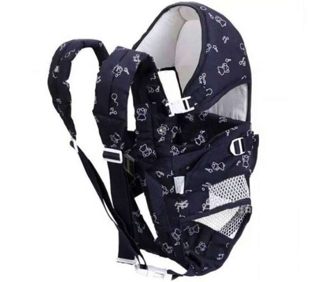 6 In 1 Soft Baby Carrier - Black & Grey