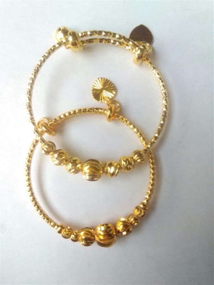Gold plated bracelet for babies