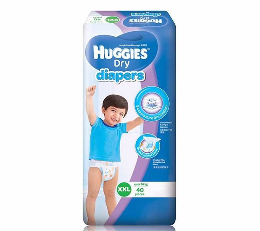 Huggies dry Diapers XXL -Size (40 Pc)