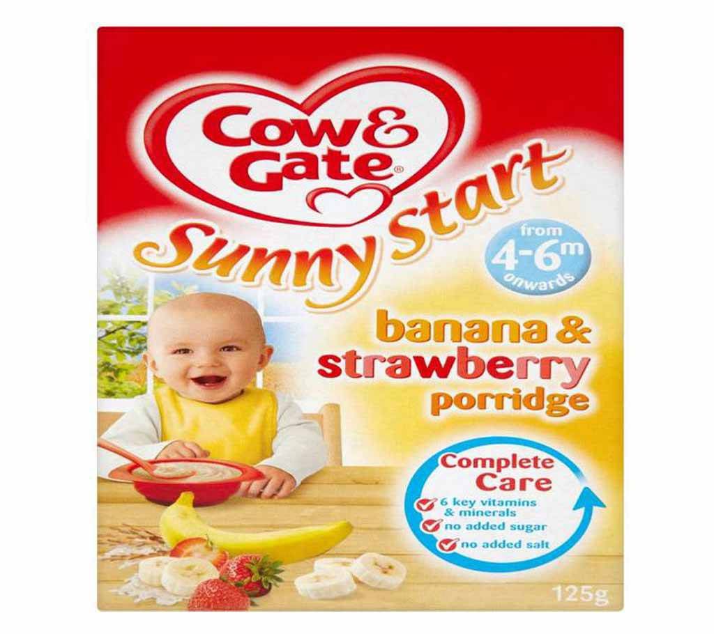 Cow & Gate Banana & Strawberry Porridge-125 gm