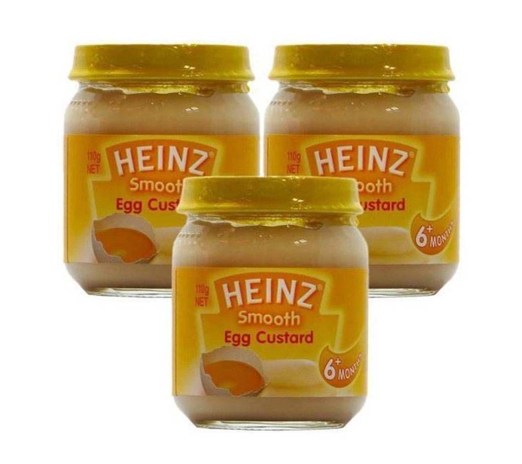 Heinz Egg Custard 6+ Months - 110gm (3Pcs)