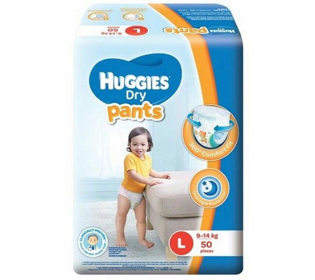Huggies Dry Pants -L (9-14kg)- 50pcs