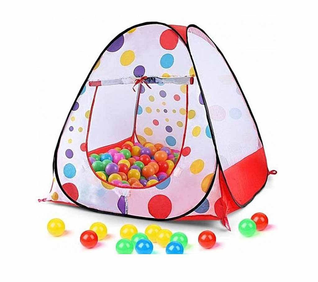 Toy Tent House for Kids (With 50 pcs ball)