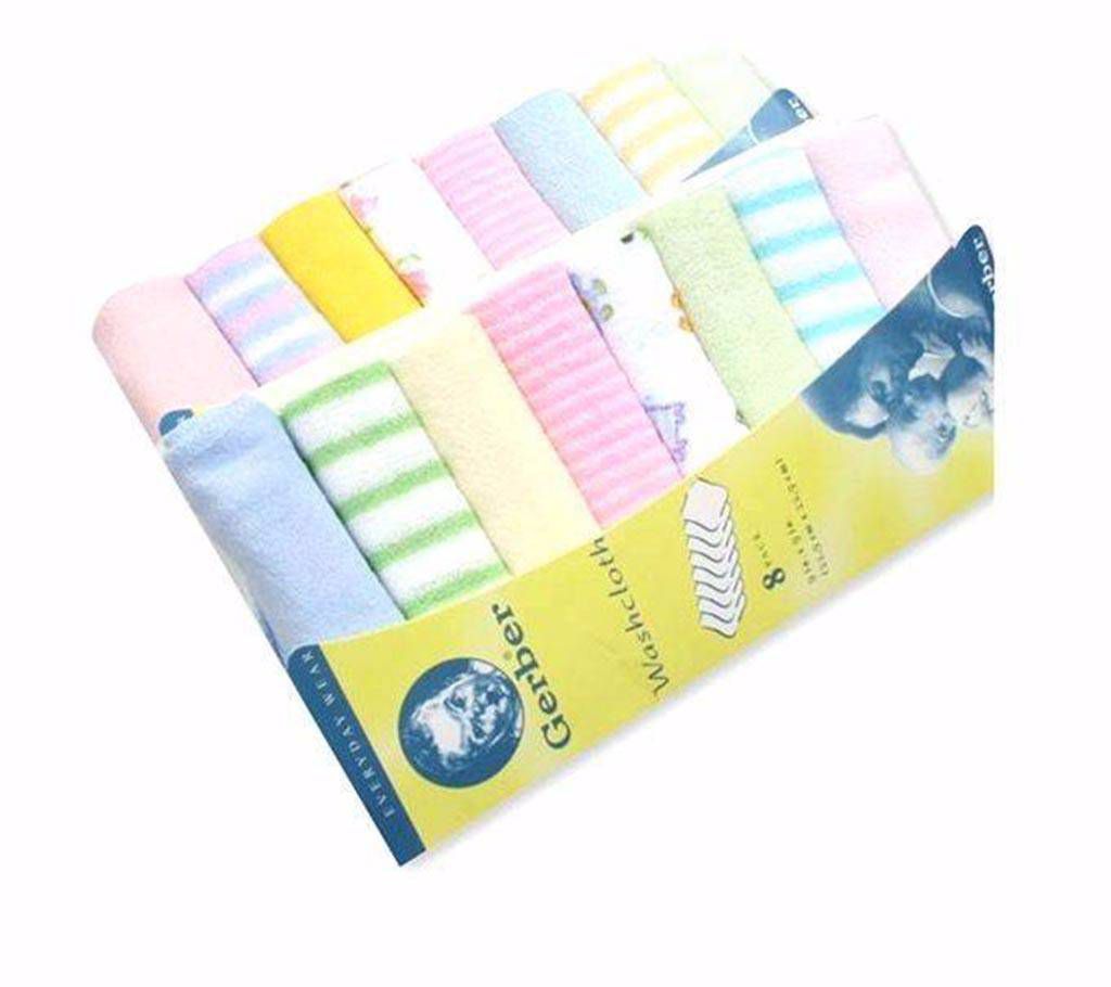 Gerber Newborn Baby Boy Towels Set- 8 pc