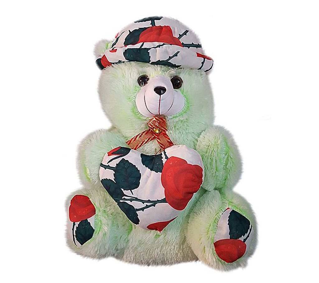 Cute Big Teddy Bear with Hat - Light Green