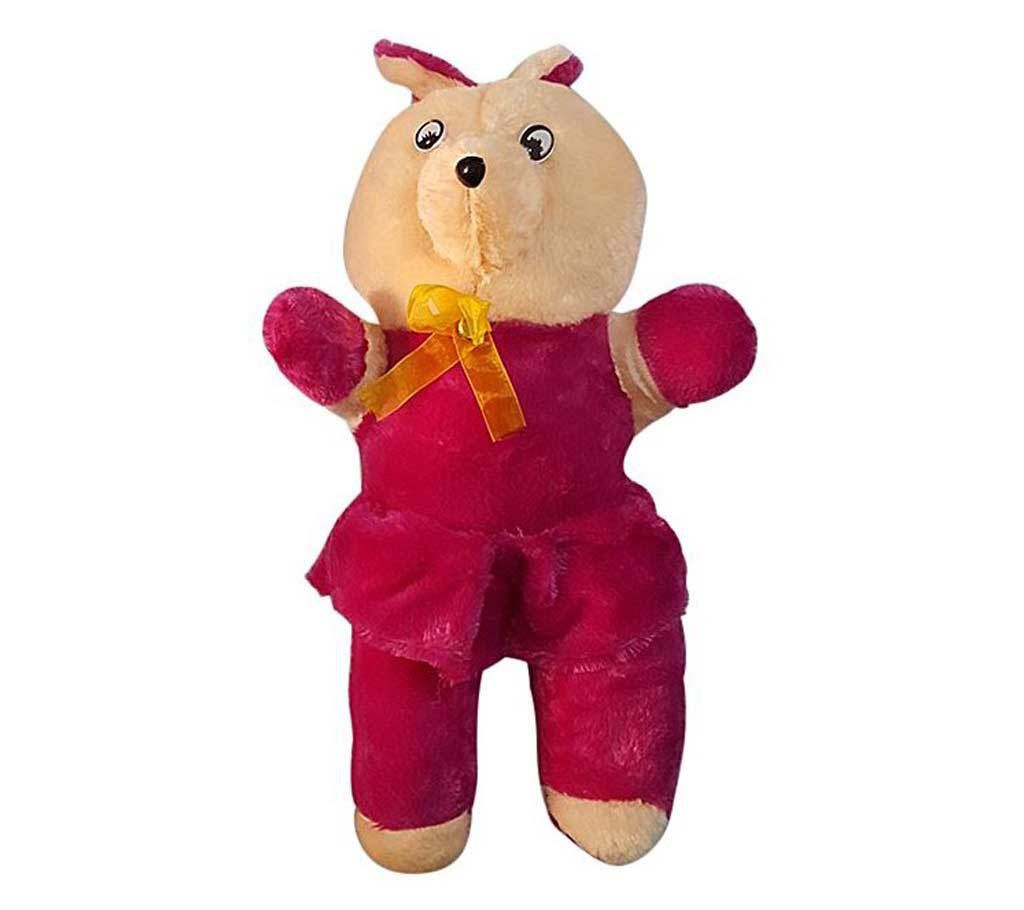 Big Teddy Bear Girl for Kids - Red