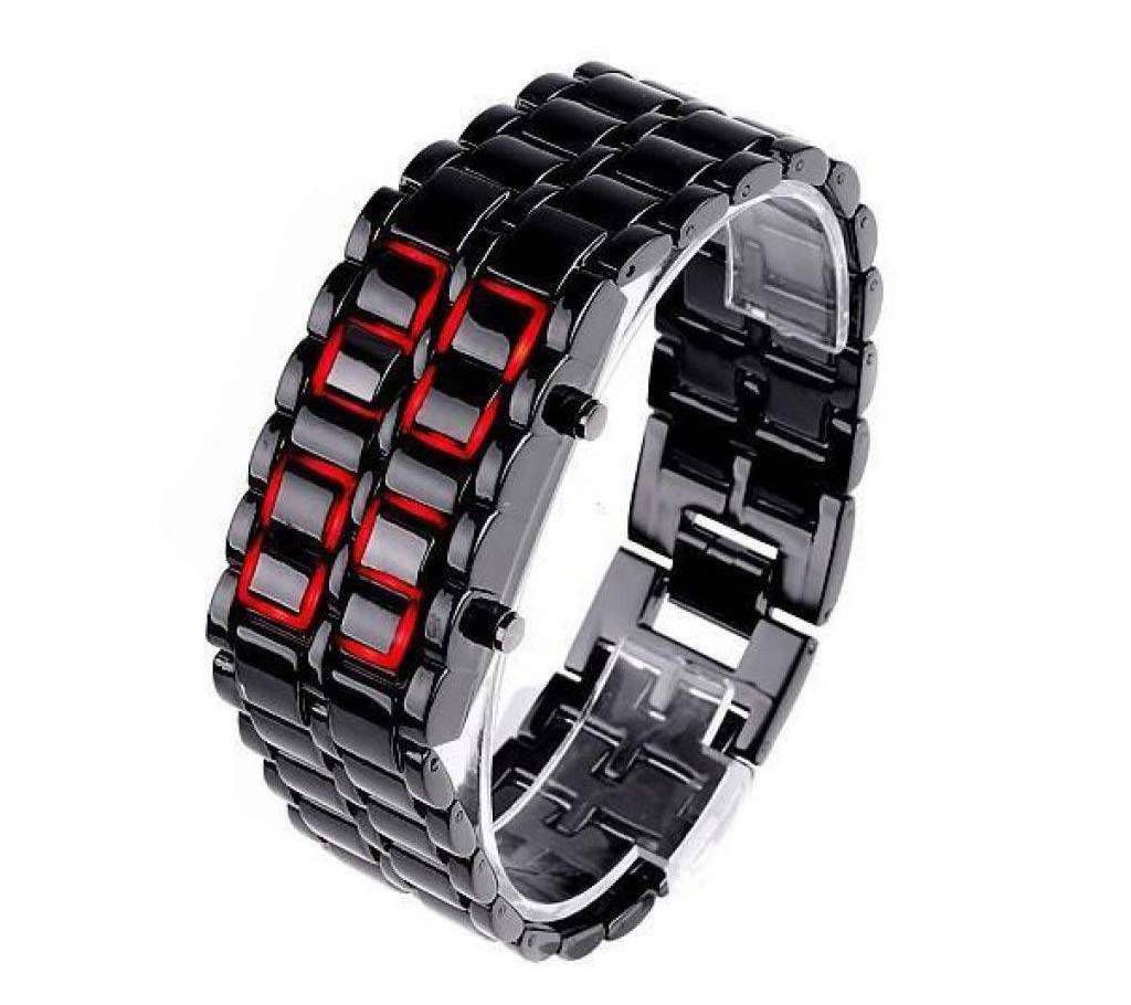 Samurai LED Watch For Unisex - Black