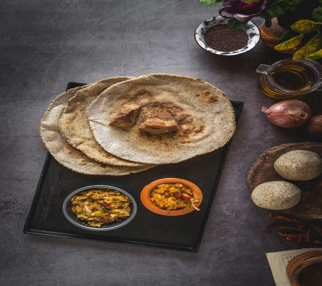 Kalai ruti with chili bhorta,begun bhorta and gurer lali (Pre-Order)