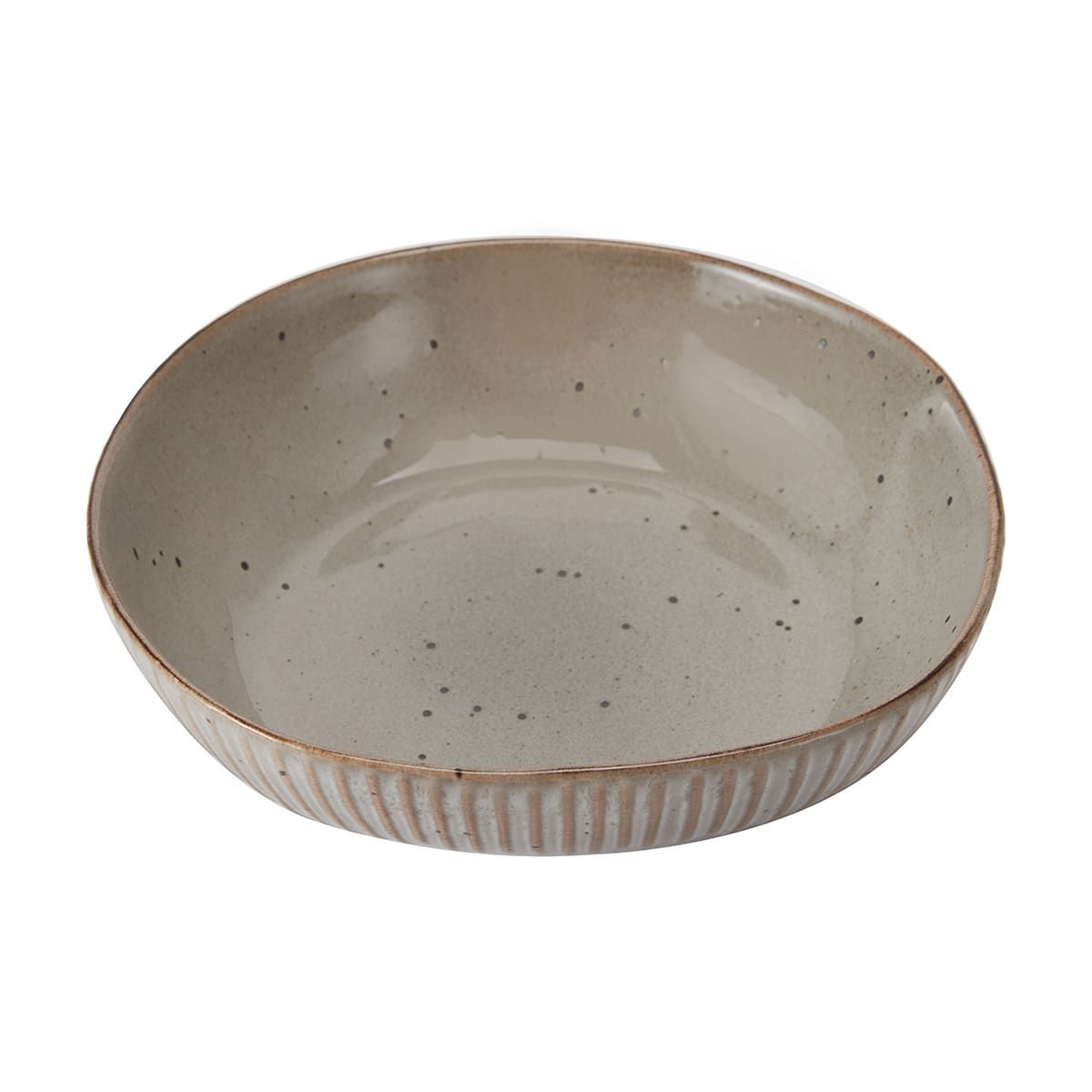 Embossed Speckled Salad Bowl