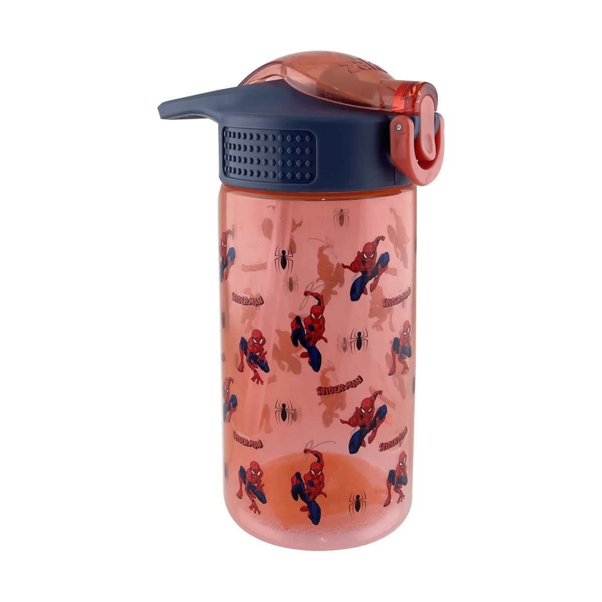 470ml Spider-Man Drink Bottle with Straw