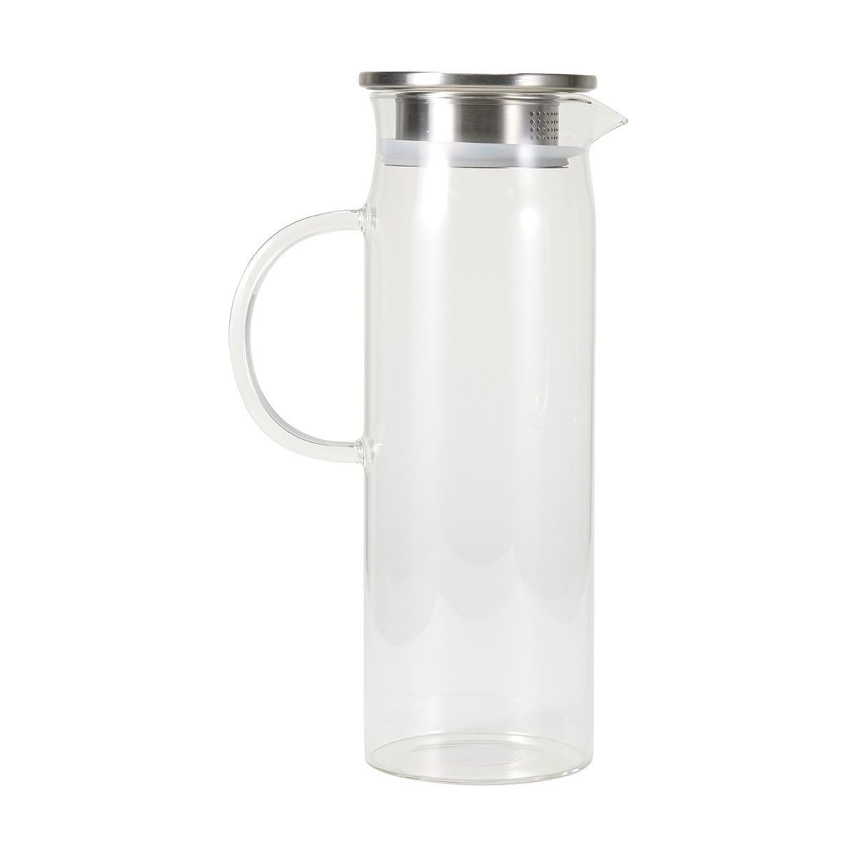 Glass Jug with Stainless Steel Lid