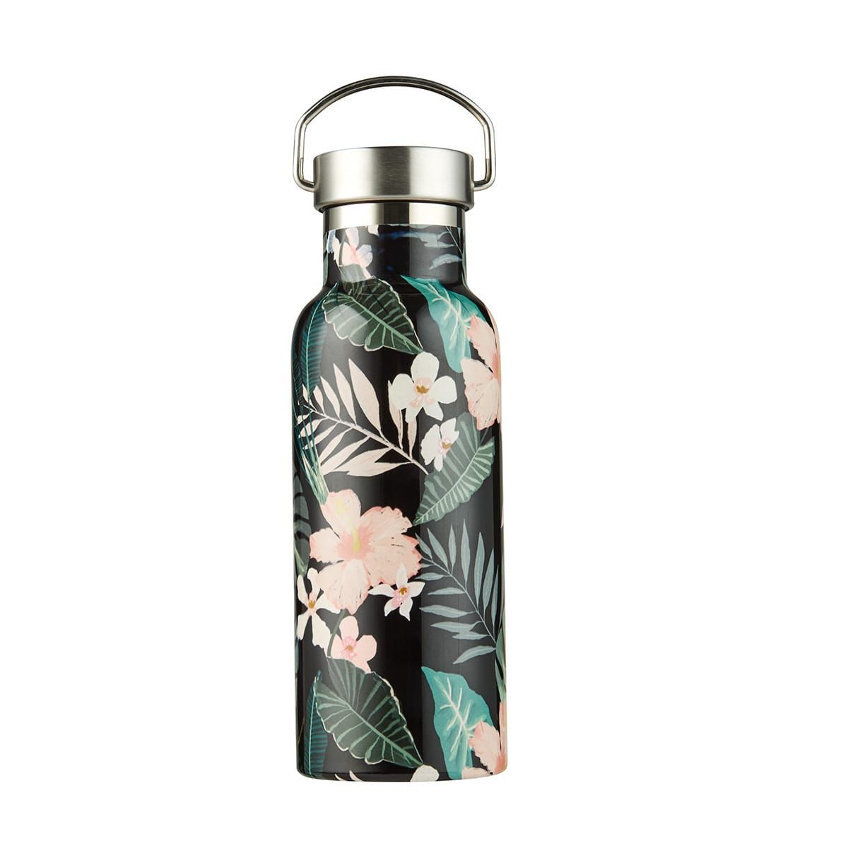 500ml Hibiscus Double Wall Insulated Drink Bottle with Handle