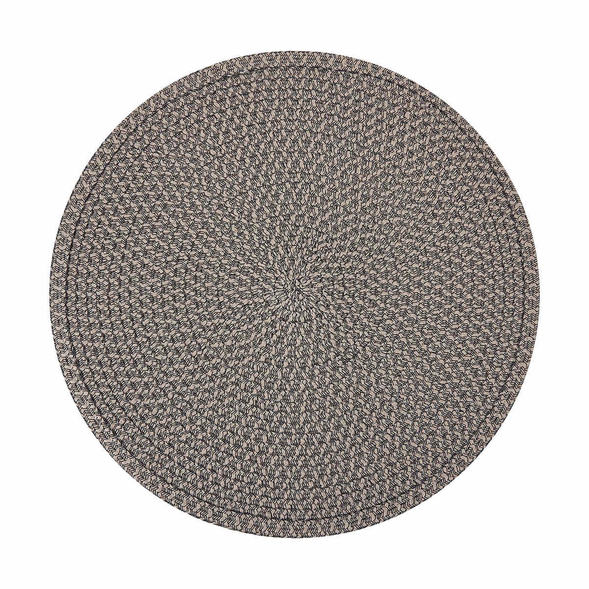 Black and Cream Woven Placemat