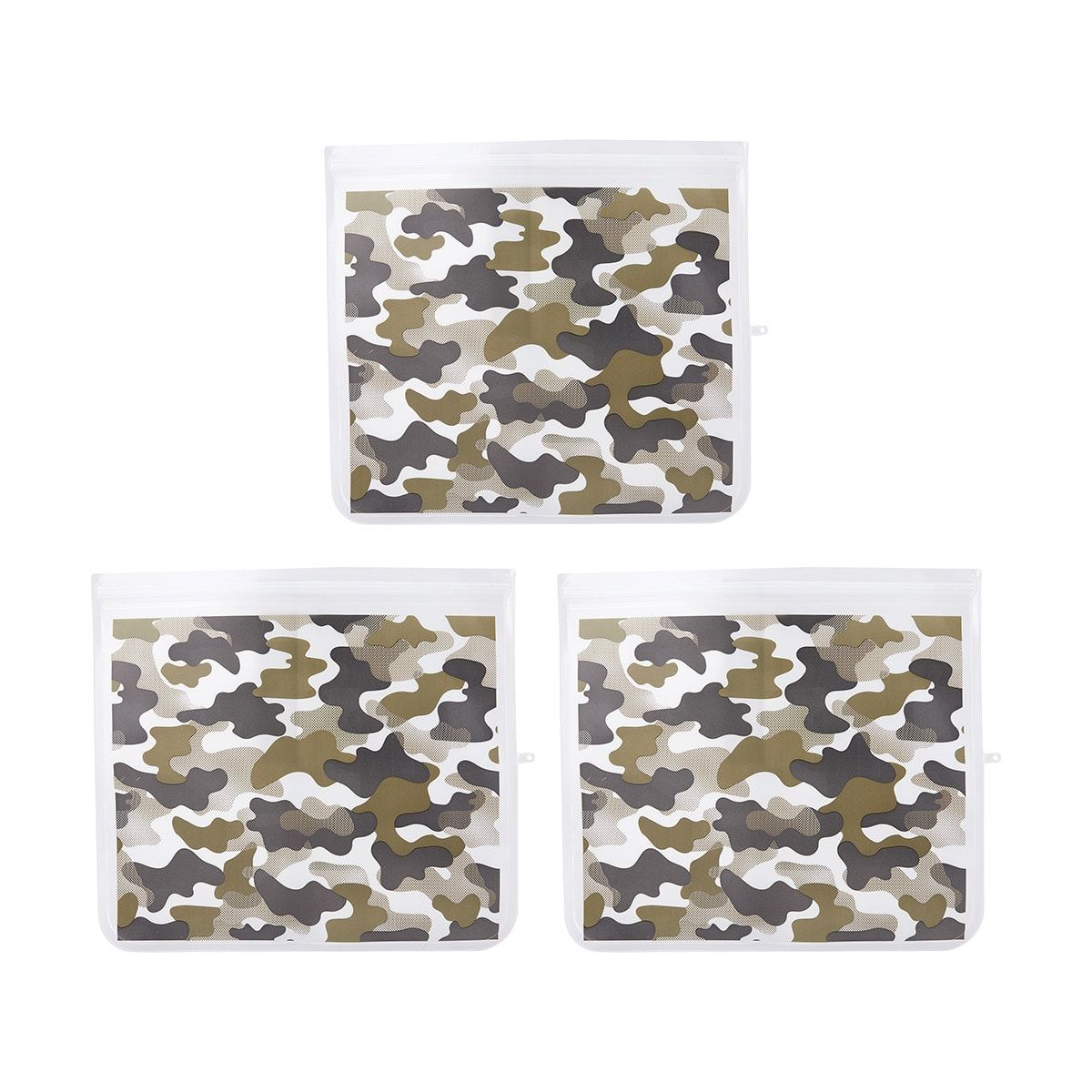 3 Pack Large Camo Snack Pouches